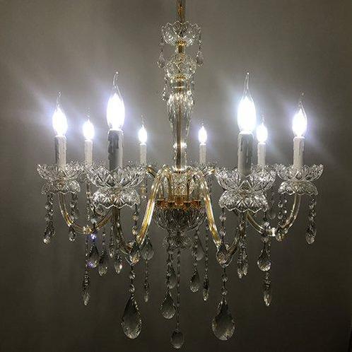 Artelight - Kroonluchter - Kristal - 8-lampenspaarlamp, Antiek en Kunst, Antiek | Lampen