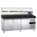 GGM Gastro | Pizza koelwerkbank PREMIUM - 2000x800mm - met 3, Verzenden, Nieuw in verpakking