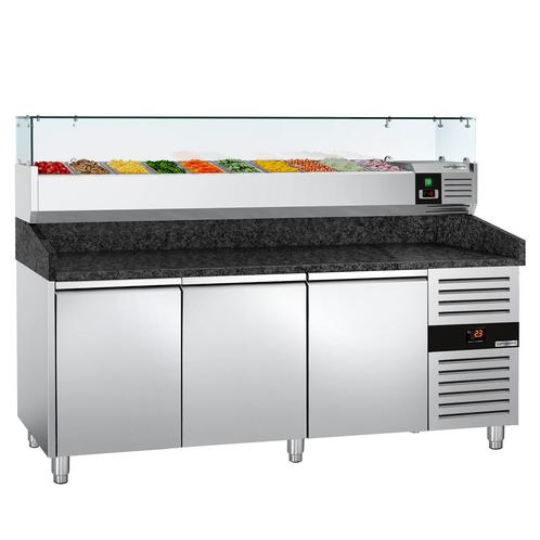 GGM Gastro | Pizza koelwerkbank PREMIUM - 2000x800mm - met 3, Zakelijke goederen, Horeca | Meubilair en Inrichting, Verzenden