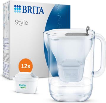 Brita Waterfilterkan Style + MAXTRA PRO Waterfilter 12-pack beschikbaar voor biedingen