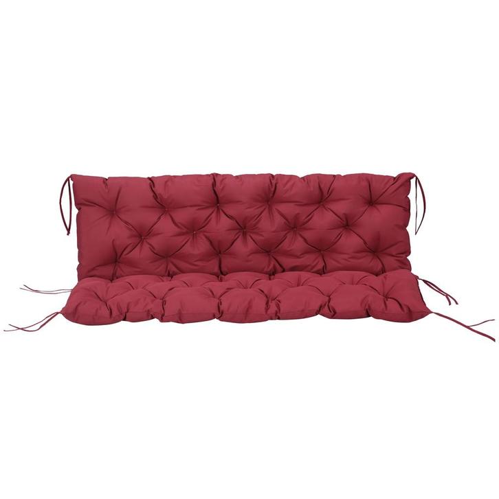 3-zits Bankkussen 150 X 98 X 8 Cm, Bankkussen Met Banden, Zi, Tuin en Terras, Overige Tuin en Terras, Nieuw, Verzenden