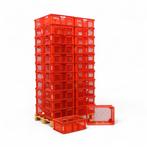 Gebruikte Euronorm stapelbakken wanden + bodem geperforeerd, Doe-het-zelf en Verbouw, Kratten en Dozen, Ophalen of Verzenden, Gebruikt