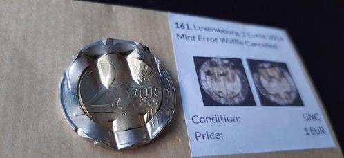 Luxemburg. 2 Euro 2014 With cancelled marks (Zonder, Postzegels en Munten, Munten | Europa | Euromunten
