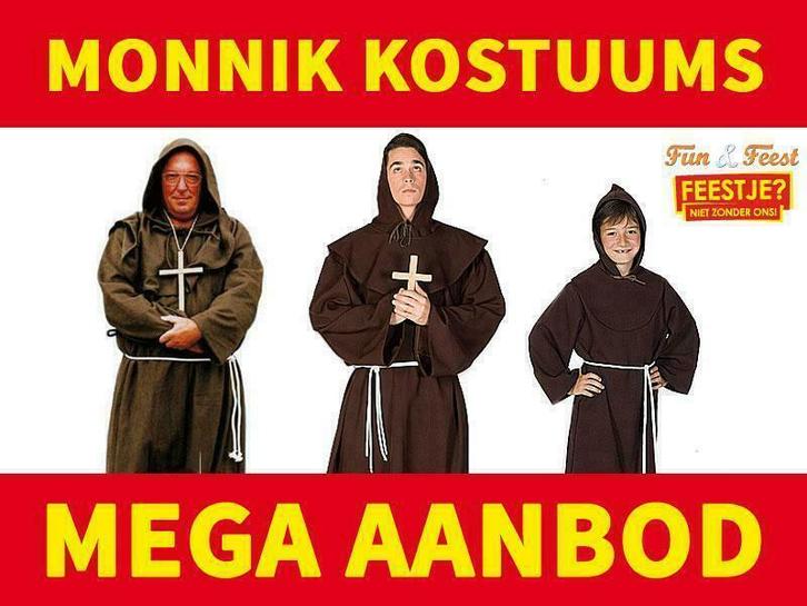 Monniken carnavals kostuums - Mega aanbod monniken pakken, Kleding | Dames, Carnavalskleding en Feestkleding, Kleding, Nieuw, Carnaval