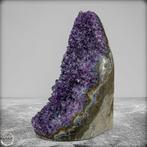 Natuurlijke Paarse Amethist Drusreen, Uruguay- 693.96 g, Verzamelen, Mineralen en Fossielen
