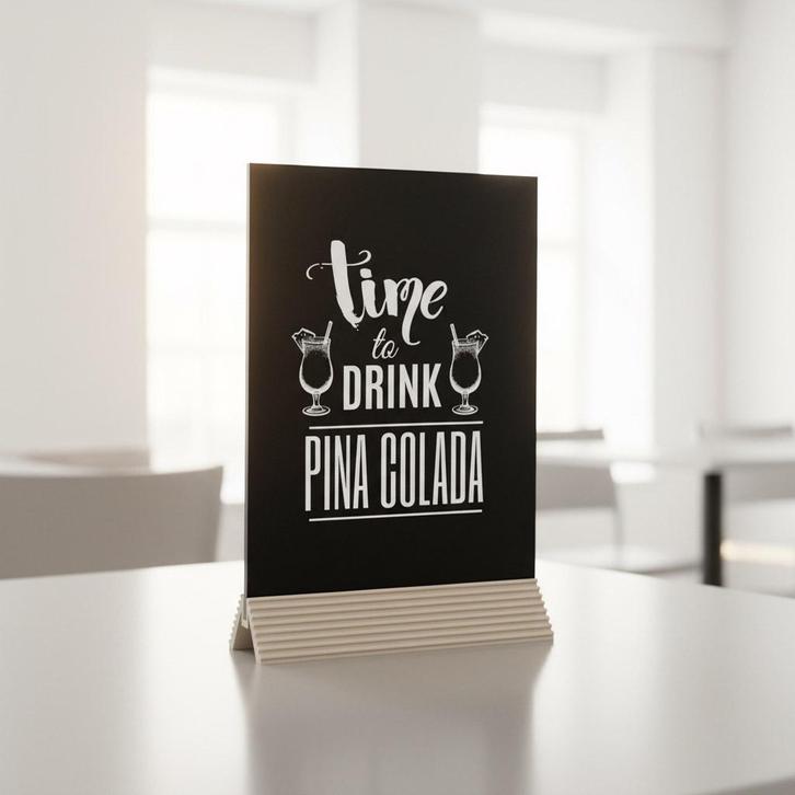 Oacklux Tafelkrijtbordje Filo - Beige, Zakelijke goederen, Horeca | Meubilair en Inrichting