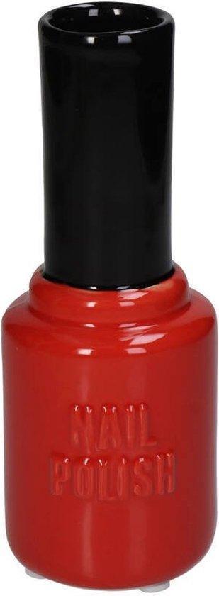 Looliving vaas NAGELLAK rood 7x7x19cm beschikbaar voor biedingen