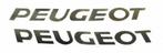 Sticker Peugeot woord [peugeot] zwart 2-delig, Nieuw, Overige merken, Ophalen of Verzenden