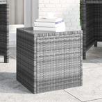 vidaXL Bijzettafel 40x37x40,5 cm poly rattan en gehard glas, Huis en Inrichting, Tafels | Bijzettafels, Verzenden, Nieuw