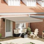 vidaXL Automatische Inklapbare Luifel Beige 400x350 cm, Verzenden, Nieuw