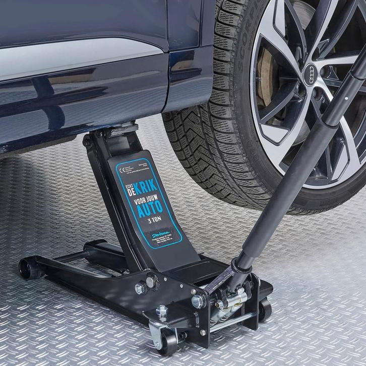 Datona Extra lage krik met snellift - 3 ton - Datona - Zwart, Doe-het-zelf en Verbouw, Overige Doe-het-zelf en Verbouw, Nieuw