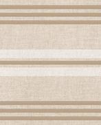 Linnenlook Half Panama Streep Wit, Nieuw, Wit
