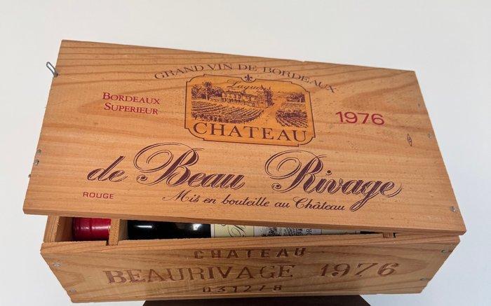 1976 Chateau Beau Rivage - Bordeaux Bordeaux Supérieur - 2, Verzamelen, Wijnen