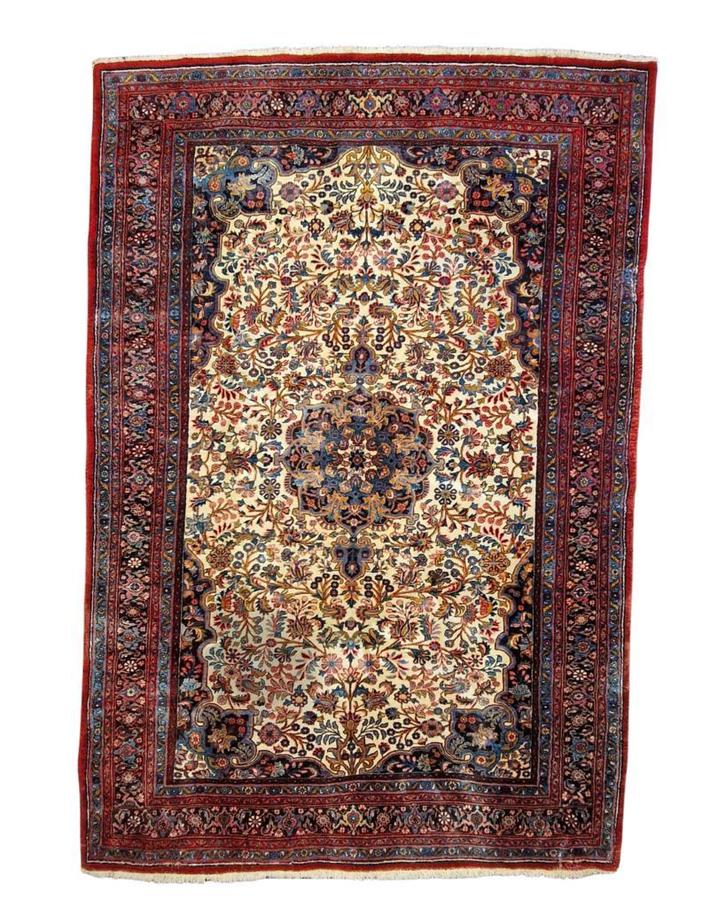 groot Perzisch tapijt mashad 320x220 wollen vloerkleed iran, Huis en Inrichting, Stoffering | Tapijten en Kleden, 200 cm of meer