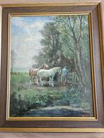 Klaas van Vliet (1841-1917) - Schitterend landschap met boer