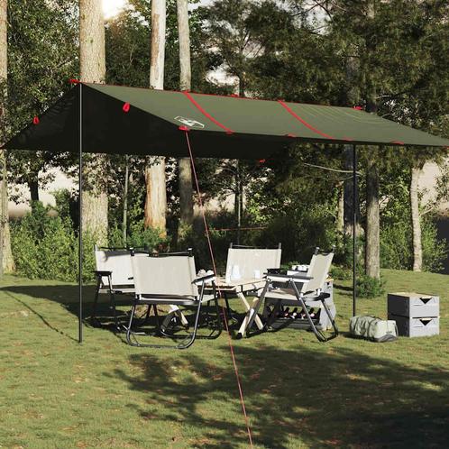 vidaXL Kampeerluifel waterdicht 451x420 cm olijfgroen, Caravans en Kamperen, Tenten, Nieuw, tot en met 2, Verzenden