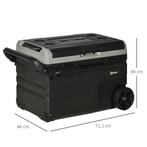 TRUUSK Koelbox Auto 40L - Met LED-verlichting - Compressor A, Verzenden, Nieuw