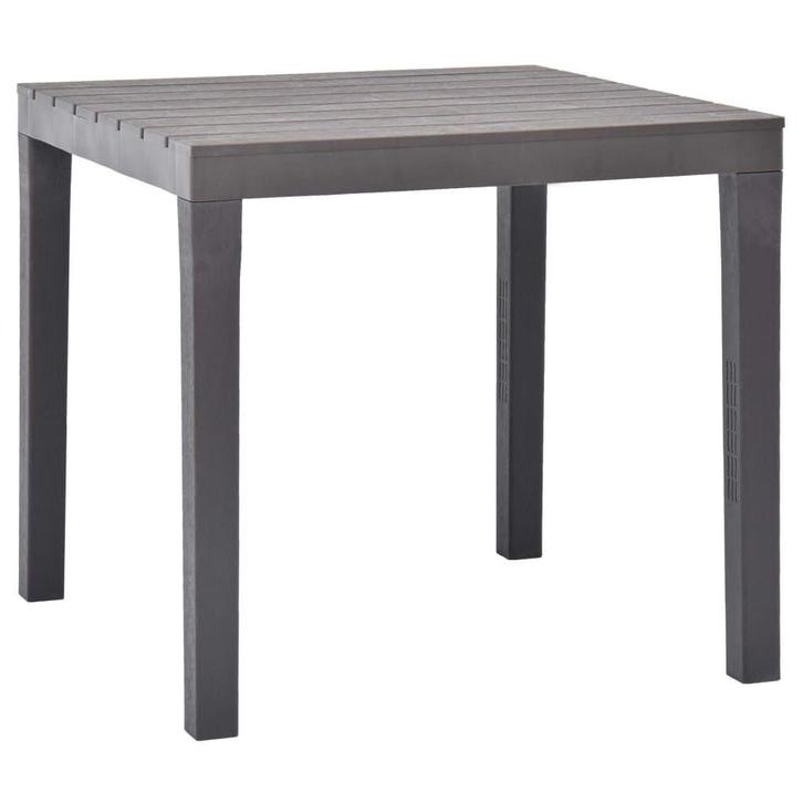 Tuintafel Mokka 78x78cm | Retourdeal | 53% Korting!, Tuin en Terras, Tuintafels, Vierkant, Nieuw, Kunststof, Ophalen of Verzenden