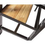 Werkbank 150 cm met hardhouten blad en opzetrand - zwart, Doe-het-zelf en Verbouw, Ophalen of Verzenden, Nieuw