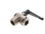 G 1/2 inch 2-Weg Haakse Kogelkraan Messing, Verzenden, Nieuw