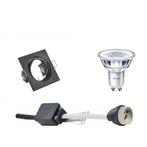 Voordeelset: LED Spot Set - GU10 Fitting - Inbouw Vierkant -, Huis en Inrichting, Lampen | Spots, Metaal of Aluminium, Nieuw, Ophalen of Verzenden