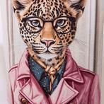 Arazzo Leopardo Dandy – Moderne Pop Art - Gobelin -
