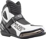 MUGENRACE Hurry Zwart Witte Geperforeerde Motorschoenen, Motoren, Nieuw met kaartje, MUGENRACE, Laarzen, Heren