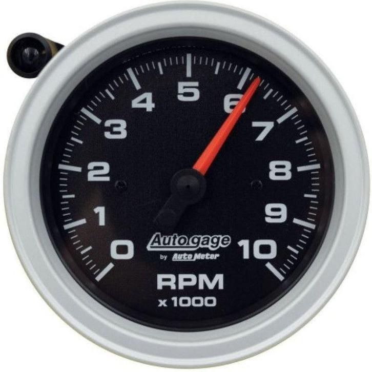 AutoMeter Tachometer Gauge 10K RPM 3 3/4in Pedestal w/Ext., Auto diversen, Tuning en Styling, Ophalen of Verzenden