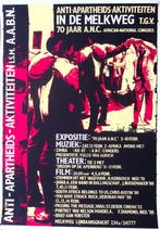 70 Jaar strijdt tegen apartheid A.N.C. op vintage poster, Verzamelen, Posters, Verzenden, Nieuw, Overige onderwerpen, Met lijst