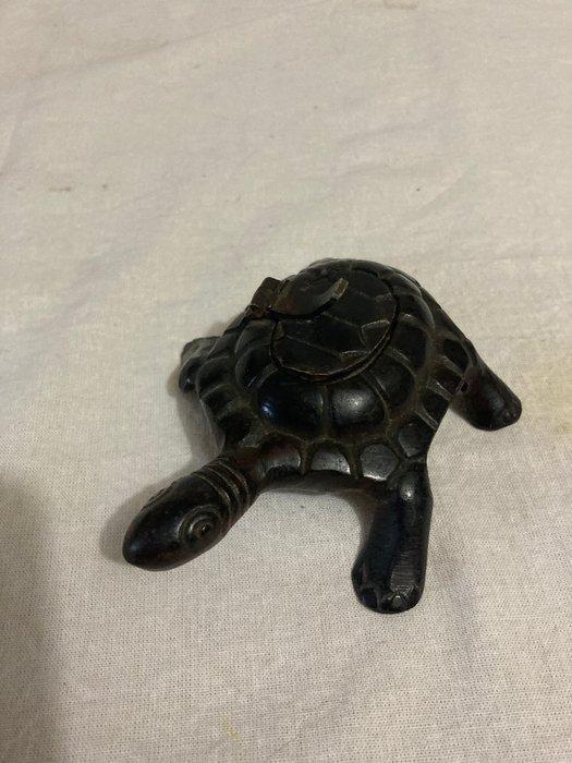 Inktpot - Tortue - Brons of brons met een bruine patina, Antiek en Kunst, Curiosa en Brocante
