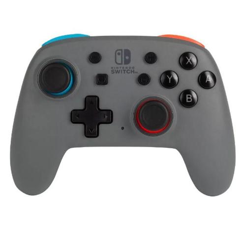 Wireless Pro Controller - Grijs (Nano Grey/Neon) - PowerA, Spelcomputers en Games, Spelcomputers | Overige, Zo goed als nieuw