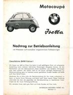 1956 BMW ISETTA INSTRUCTIEBOEKJE, Auto diversen, Handleidingen en Instructieboekjes