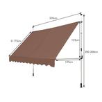 2dekans | Coast Oprolbaar Zonnescherm 200cm – Hoogte, Tuin en Terras, Ophalen of Verzenden, Zo goed als nieuw