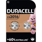 Duracell Batterij Lithium - 3V 2016 - 2 stuks (Knoopcellen), Audio, Tv en Foto, Accu's en Batterijen, Nieuw, Ophalen of Verzenden