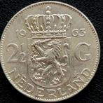 Nederlandse zilveren Juliana Rijksdaalder 1963, Zilver, Losse munt, Verzenden