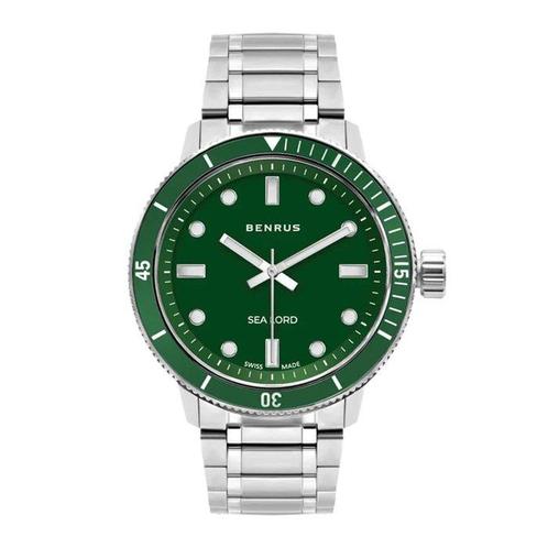 Benrus - SEA LORD GREEN - Zonder Minimumprijs - Heren -, Sieraden, Tassen en Uiterlijk, Horloges | Heren