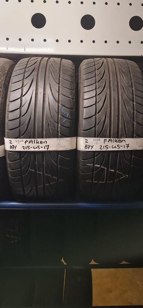 2x 215-45-17 Falken Zomer 5mm €30 Per Band 215 45 17, Auto-onderdelen, Banden en Velgen, 17 inch, Zomerbanden, 215 mm, Personenwagen