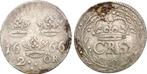 2 Öre Stockholm 1666 Schweden: Karl Xi, 1660-1697:, Verzenden