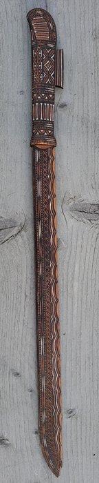 Houten dualalan zwaard, Toradja, Celebes, 1925 - Toraja -, Antiek en Kunst, Kunst | Niet-Westerse kunst