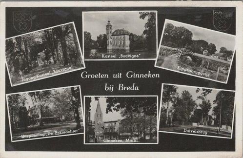BREDA - Meerluik Groeten uit Ginneken bij Breda, Verzamelen, Ansichtkaarten | Nederland, Verzenden