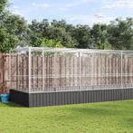 vidaXL Volière met verlengstuk 1039x207x212 m staal, Verzenden, Nieuw