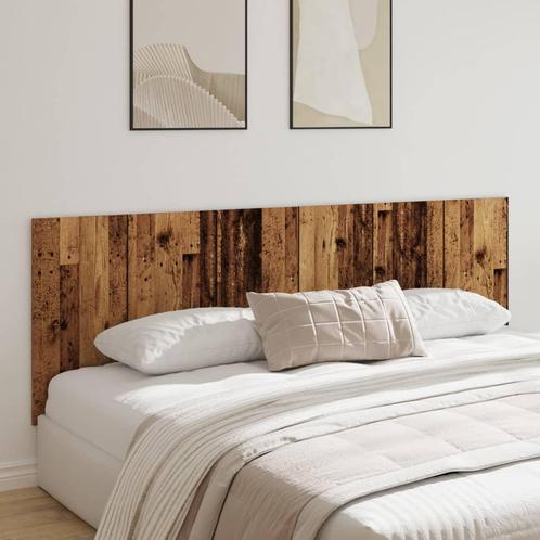 vidaXL Hoofdbord wandmodel 240x1,5x80 cm bewerkt hout oud, Huis en Inrichting, Slaapkamer | Bedden, Bruin, Nieuw, Hout, Verzenden
