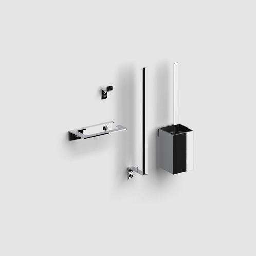Accesoireset Toilet Clou Fold Chroom, Doe-het-zelf en Verbouw, Sanitair, Ophalen of Verzenden