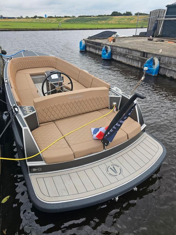 VanVossenTender 595 E-plugin, Watersport en Boten, Sloepen, Binnenboordmotor, Tot 10 pk, 6 meter of meer, Elektrisch, Nieuw, Aluminium