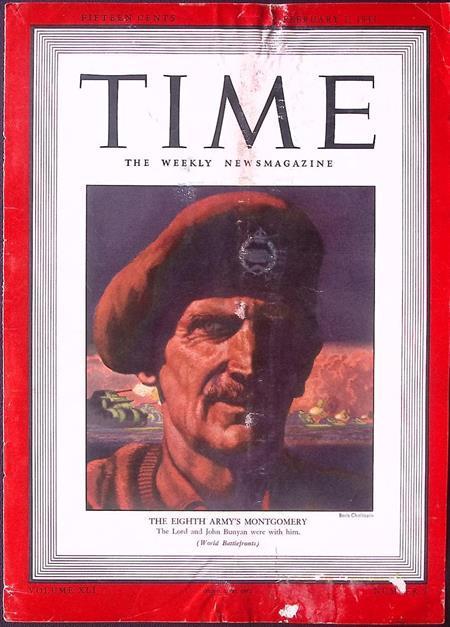 Cover Time Magazine1943 met Bernard Montgomery (lijst optie), Verzamelen, Militaria | Tweede Wereldoorlog, Verzenden