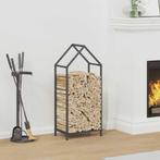 vidaXL Brandhoutrek 40x25x90 cm koudgewalst staal, Huis en Inrichting, Verzenden, Nieuw