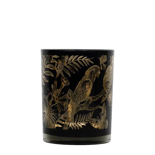 windlicht papegaai zwart medium 10cm, Huis en Inrichting, Woonaccessoires | Overige, Verzenden