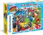 Mickey Roadster Racers Puzzel - 104 stukjes - 62x42 cm -, Verzenden, Nieuw
