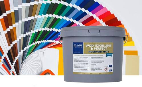 Wixx Excellent en Perfect Muurverf Matt 10L, Doe-het-zelf en Verbouw, Verf, Beits en Lak, Verf, Overige kleuren, Nieuw, 5 tot 10 liter