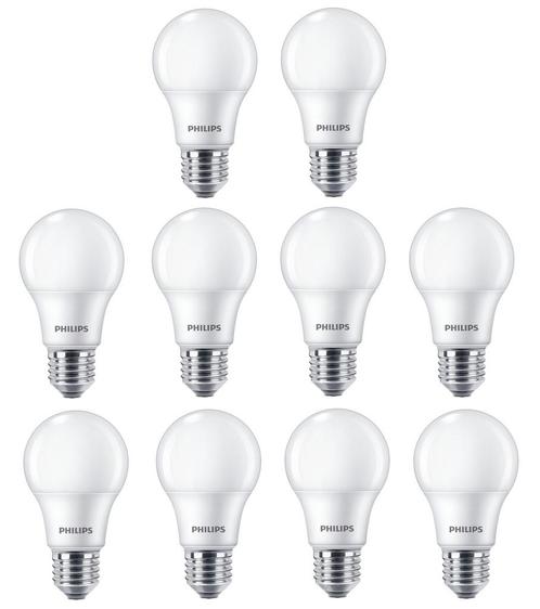 10 stuks Philips LED lamp E27 8W 806lm 6500K Daglicht Mat..., Huis en Inrichting, Lampen | Overige, Nieuw, Ophalen of Verzenden